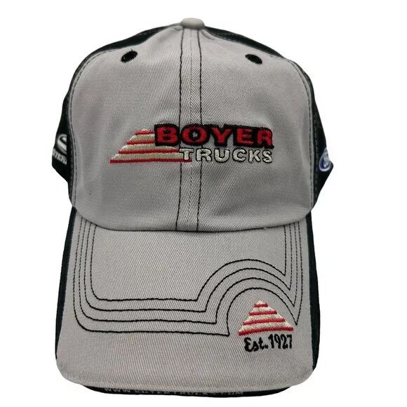 Boyer Trucks Gray & Black Baseball Cap Ford Western Star Sterling Cotton - Picture 1 of 8